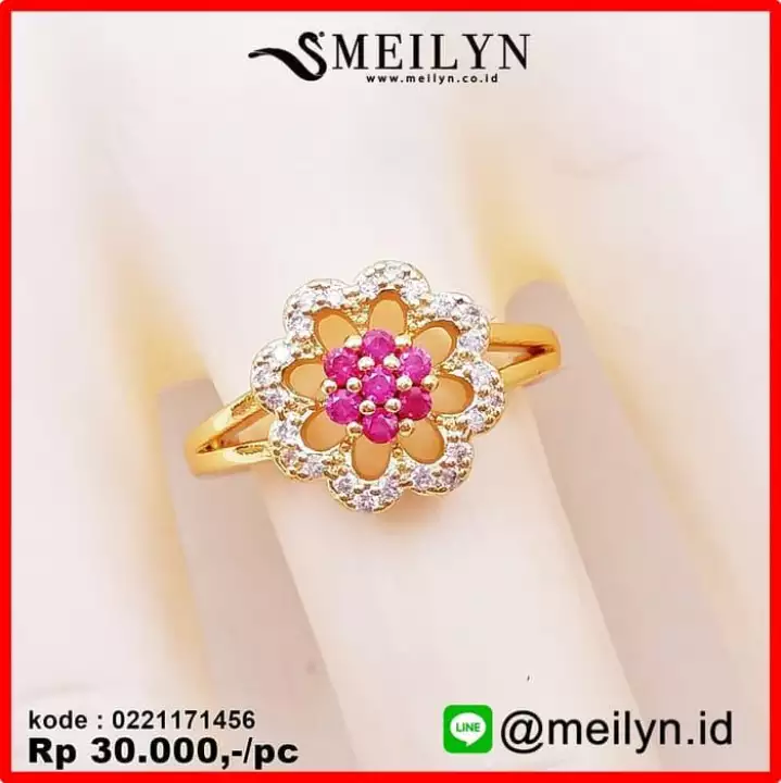 Detail Cincin Motif Bunga Nomer 12