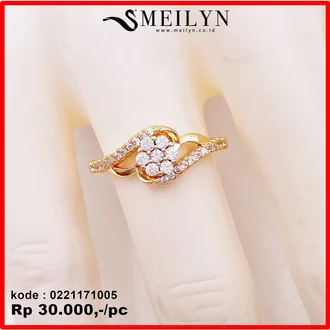 Detail Cincin Motif Bunga Nomer 13