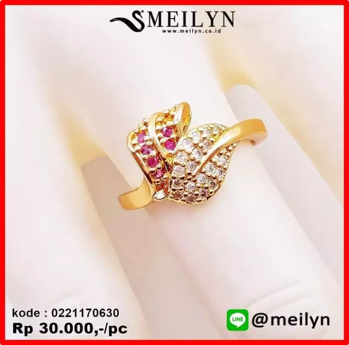 Detail Cincin Motif Daun Nomer 11