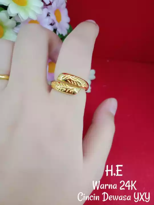 Detail Cincin Motif Daun Nomer 13