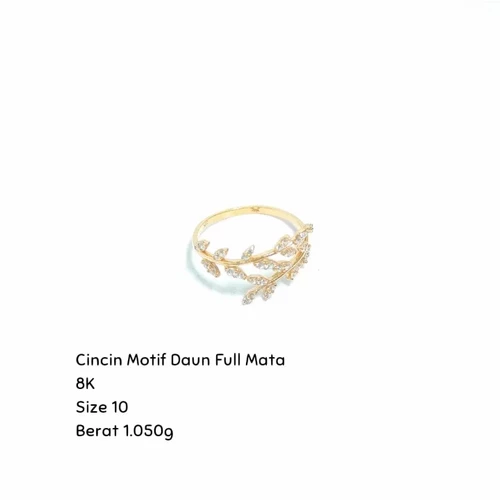 Detail Cincin Motif Daun Nomer 42