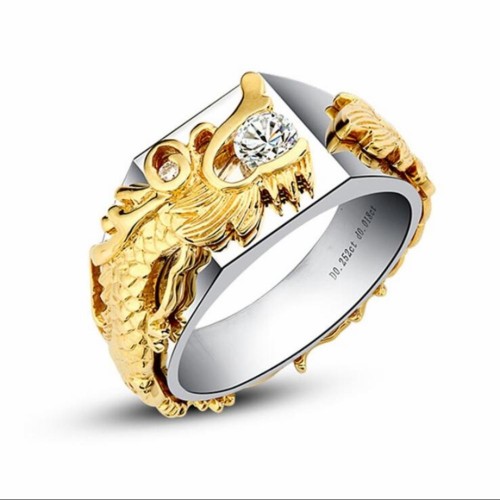 Detail Cincin Motif Naga Nomer 25