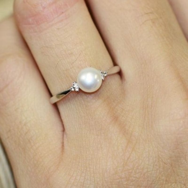 Detail Cincin Mutiara Simple Nomer 22