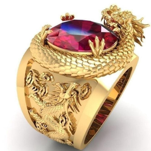 Detail Cincin Naga Perak Nomer 20