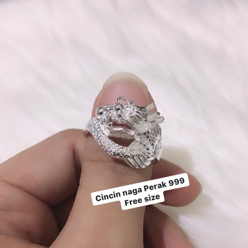 Detail Cincin Naga Perak Nomer 3