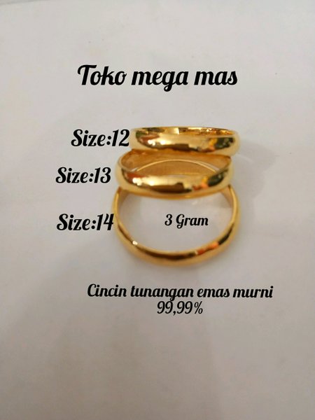 Detail Cincin Nikah Emas 24 Karat Nomer 38