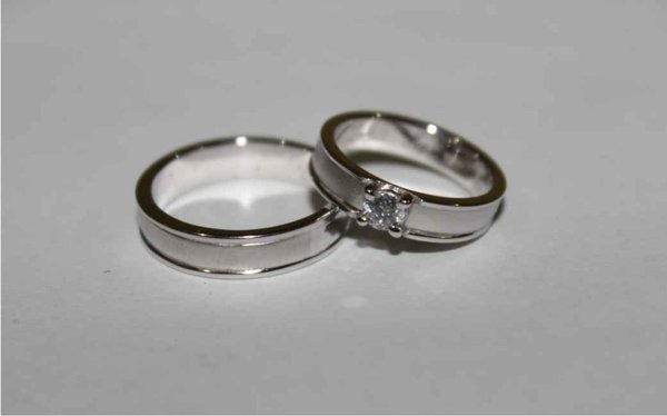 Detail Cincin Nikah Silver Nomer 14