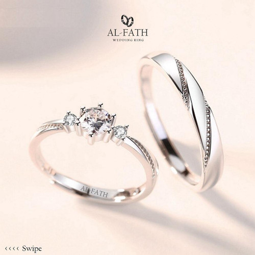 Detail Cincin Nikah Silver Nomer 32