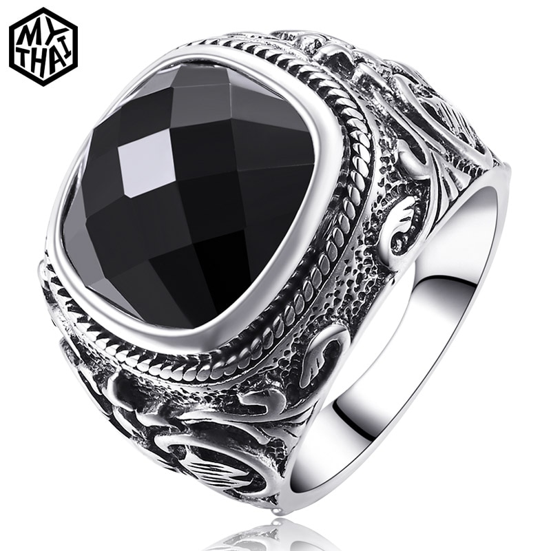 Detail Cincin Perak Batu Akik Hitam Nomer 11