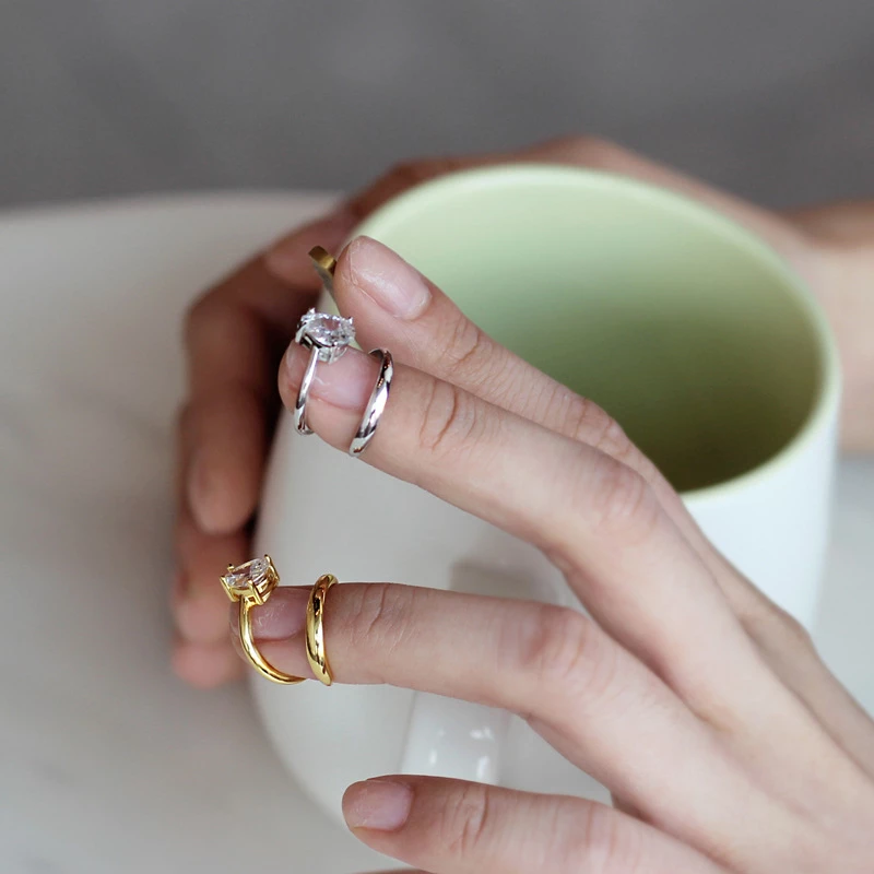 Detail Cincin Perak Simple Nomer 23