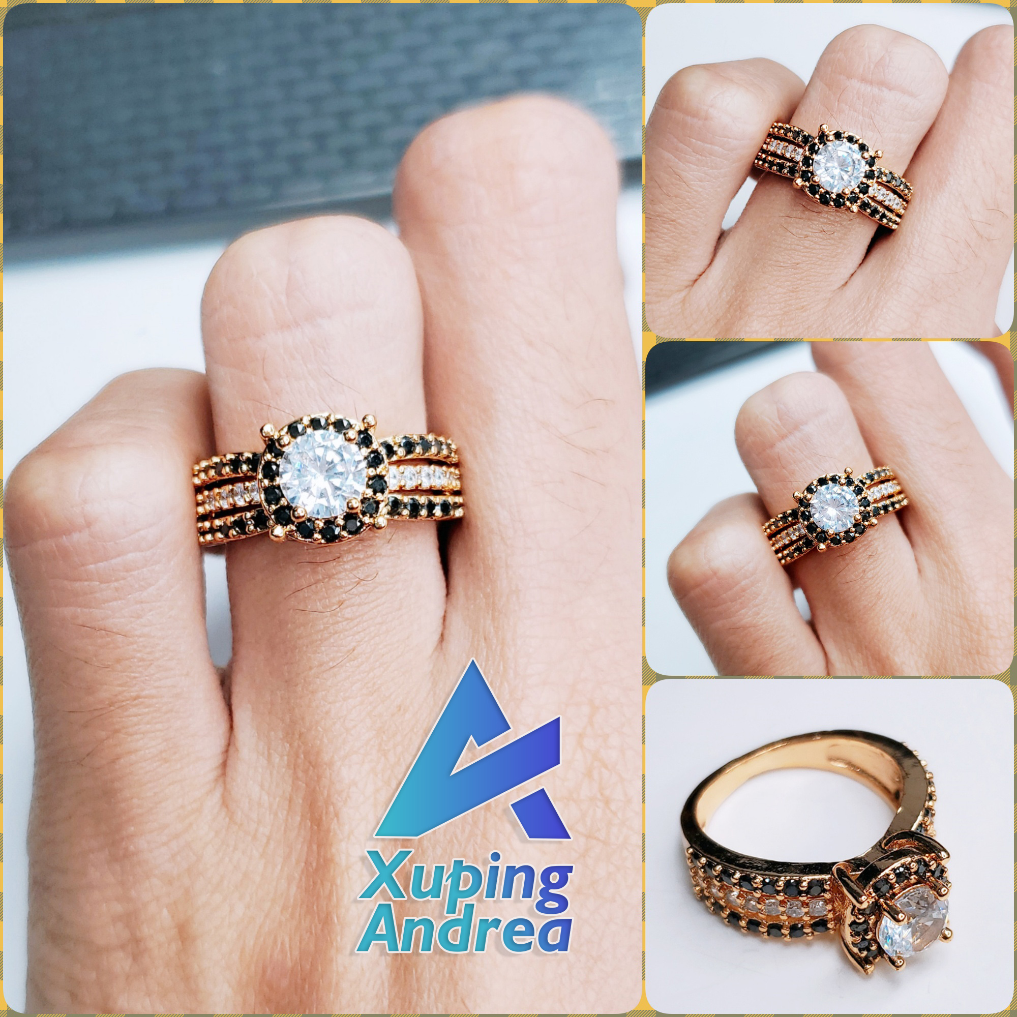 Detail Cincin Permata Hitam Nomer 18