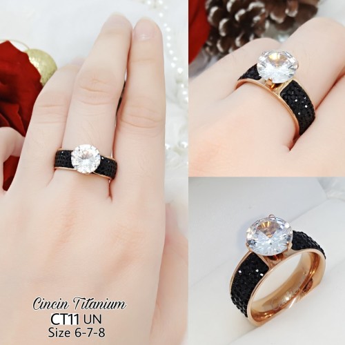 Detail Cincin Permata Hitam Nomer 54