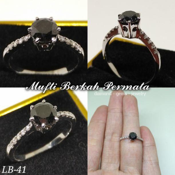 Detail Cincin Permata Hitam Nomer 57