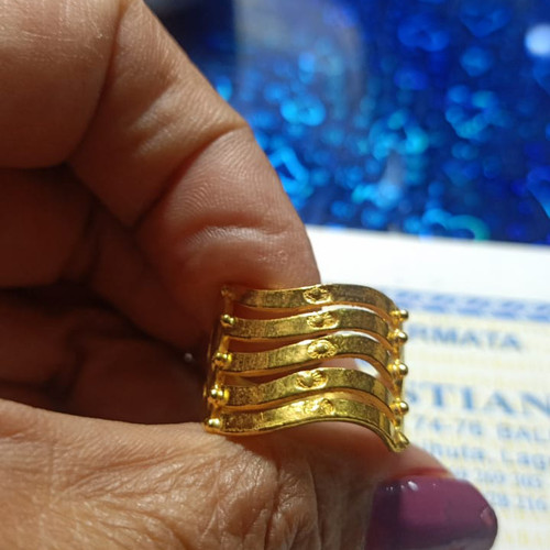 Detail Cincin Spiral Emas Terbaru Nomer 42