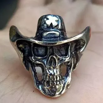 Detail Cincin Tengkorak Metal Nomer 35