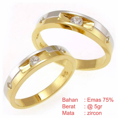 Detail Cincin Tunangan Emas Kuning Nomer 3