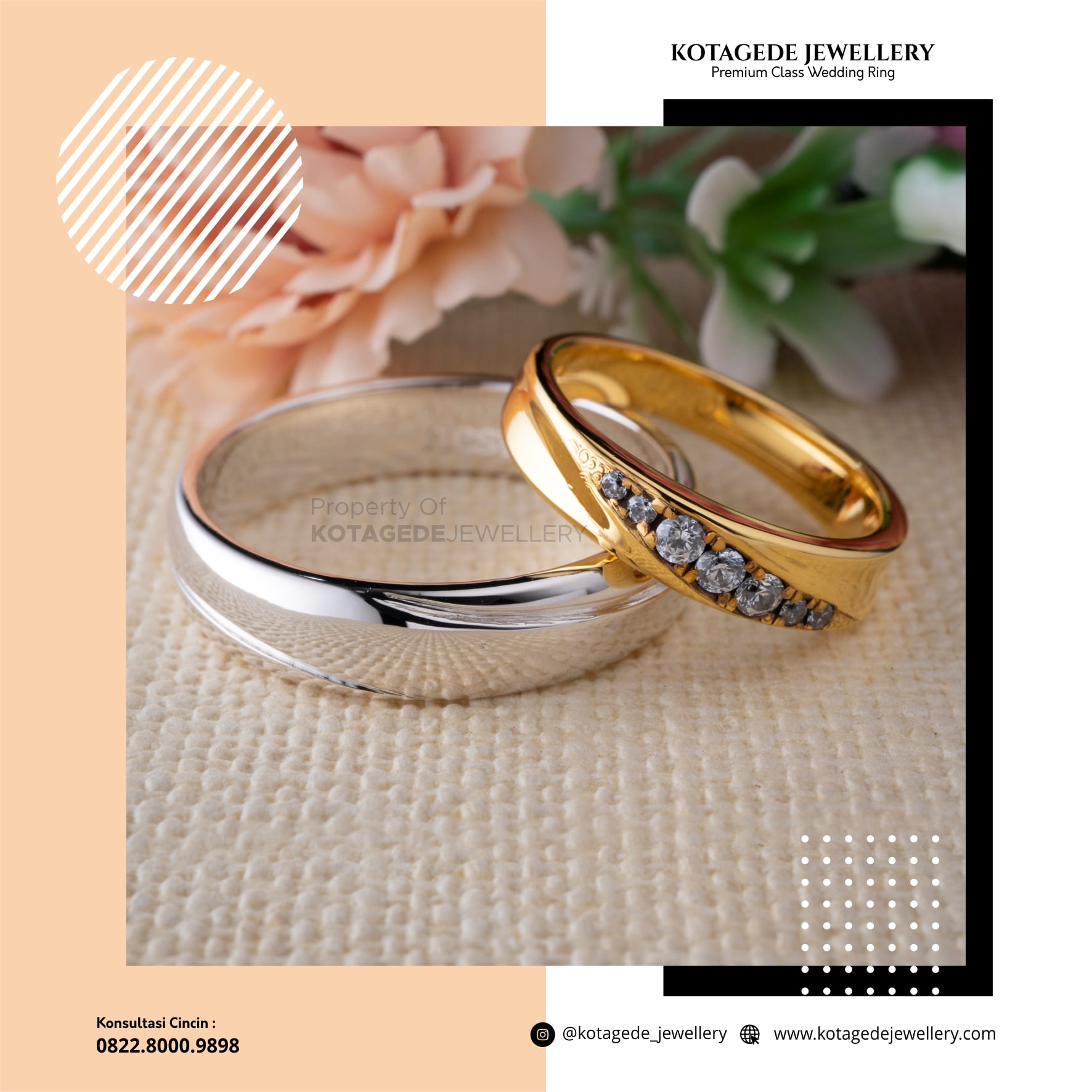 Detail Cincin Tunangan Emas Kuning Nomer 38