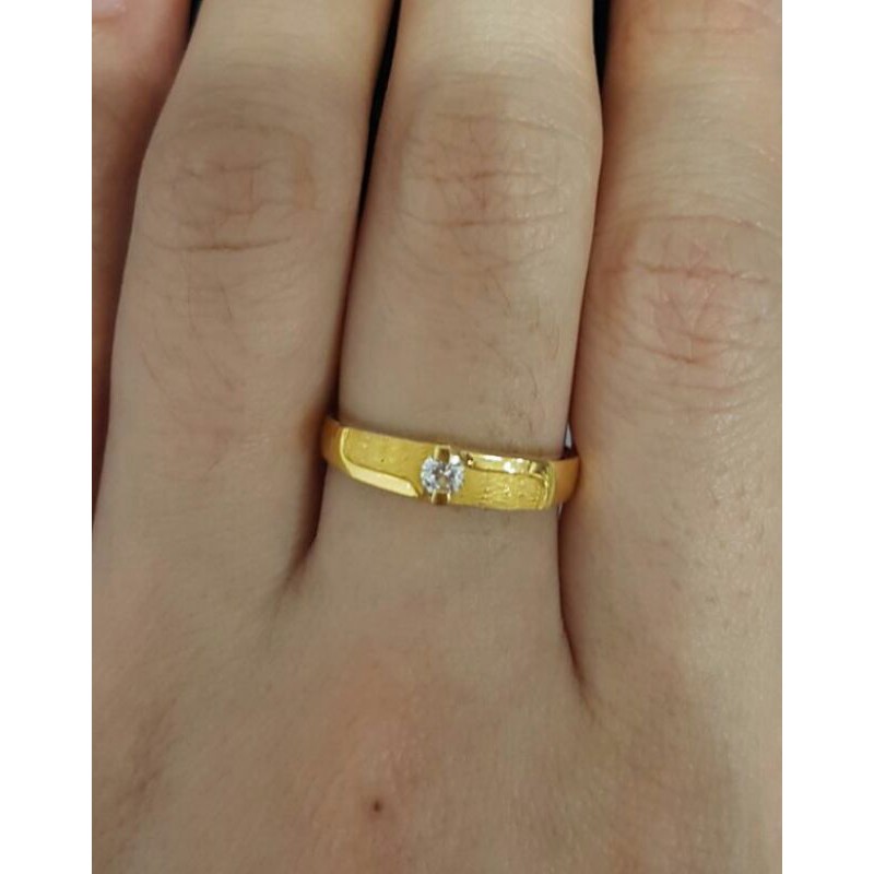 Detail Cincin Tunangan Emas Kuning Nomer 44