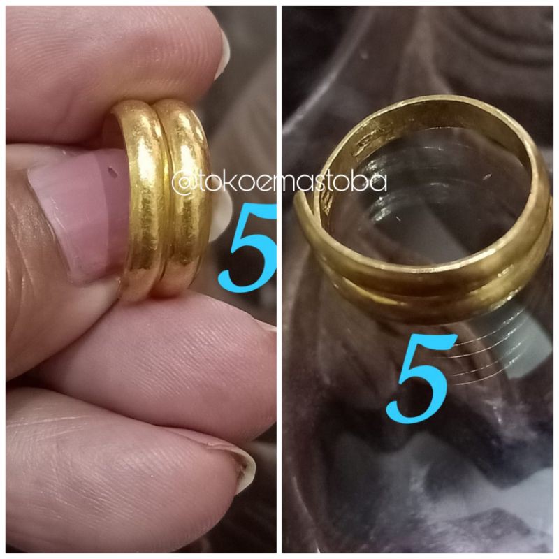 Detail Cincin Tunangan Emas London Nomer 40