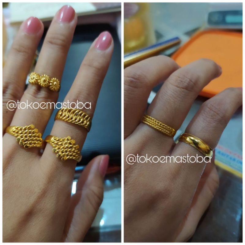 Detail Cincin Tunangan Emas London Nomer 48