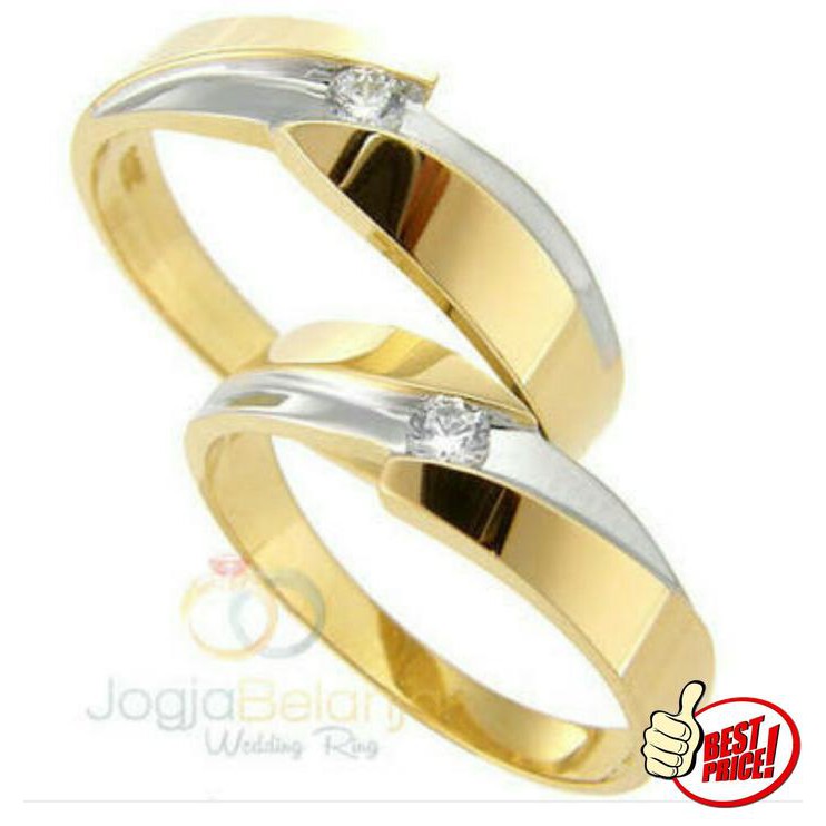 Detail Cincin Tunangan Emas Putih Nomer 50