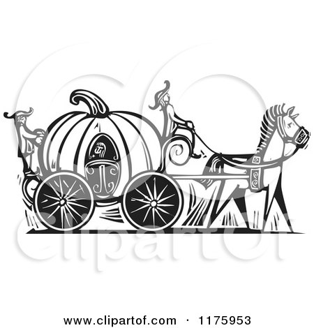 Detail Cinderella Carriage Clipart Black And White Nomer 20
