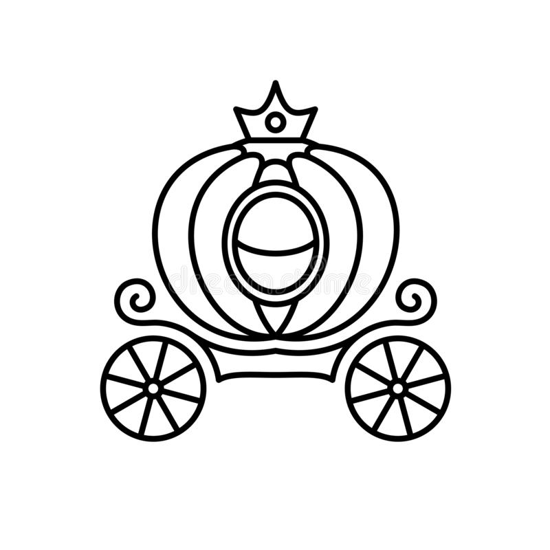 Detail Cinderella Carriage Clipart Black And White Nomer 6