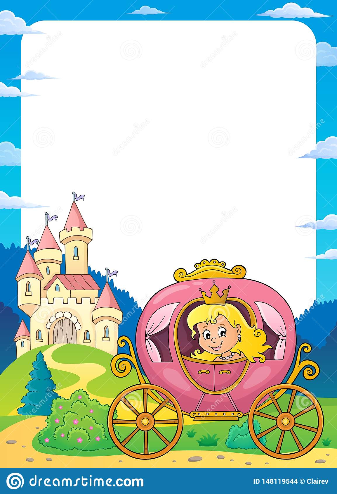 Detail Cinderella Carriage Picture Frame Nomer 11