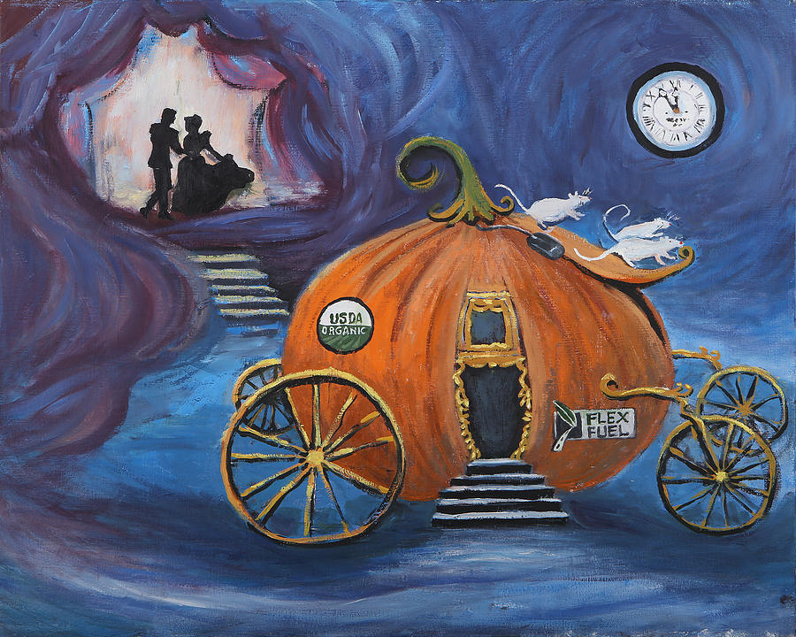 Detail Cinderella Carriage Pumpkin Painting Nomer 33