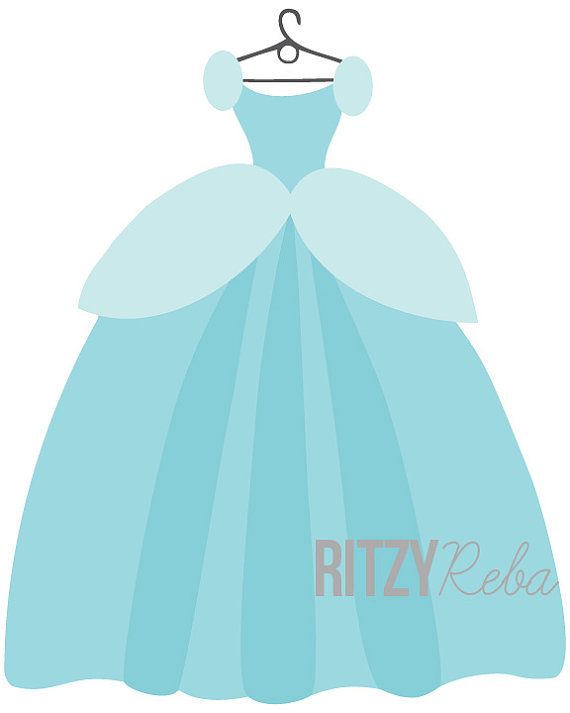 Detail Cinderella Dress Clipart Nomer 2