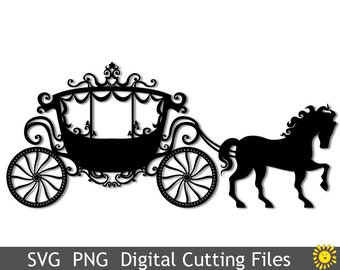 Detail Cinderella Horse And Carriage Silhouette Nomer 16