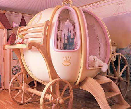 Cinderella Pumpkin Carriage Bed - KibrisPDR