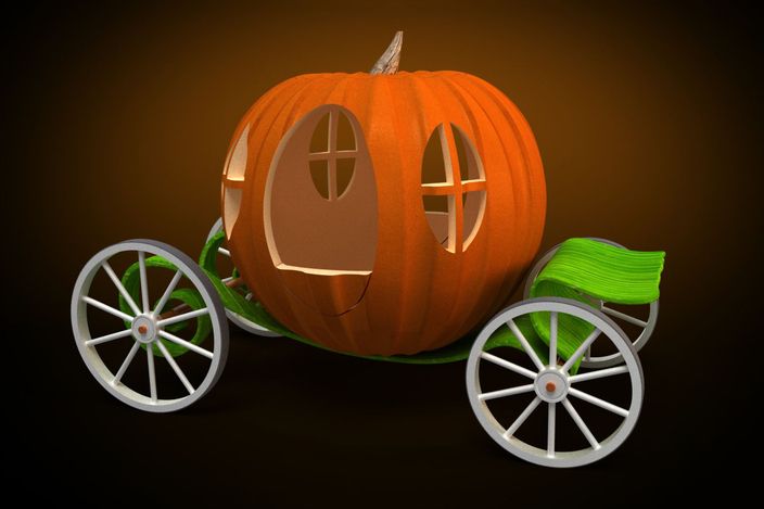 Detail Cinderella Pumpkin Carriage Halloween Nomer 10