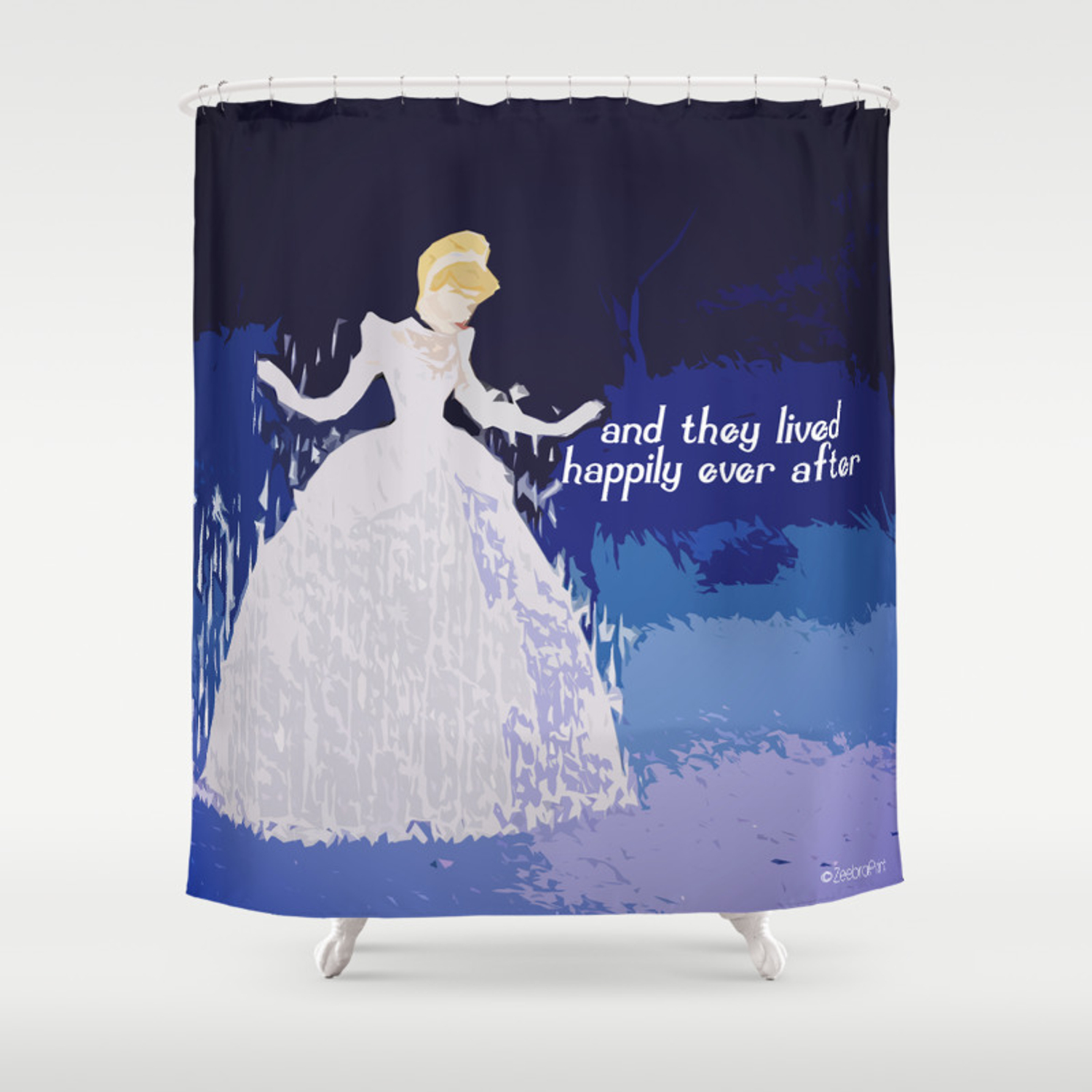 Detail Cinderella Shower Curtain Nomer 8