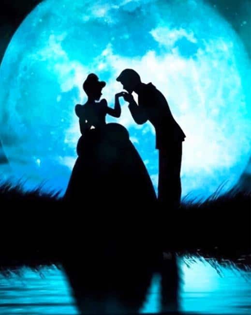 Detail Cinderella Silhouette Painting Nomer 13