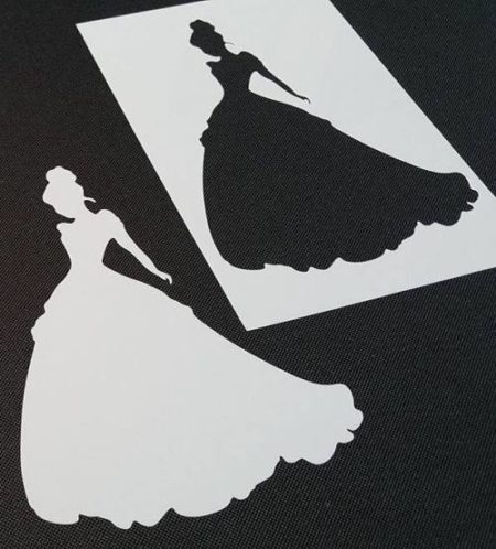 Detail Cinderella Silhouette Painting Nomer 17