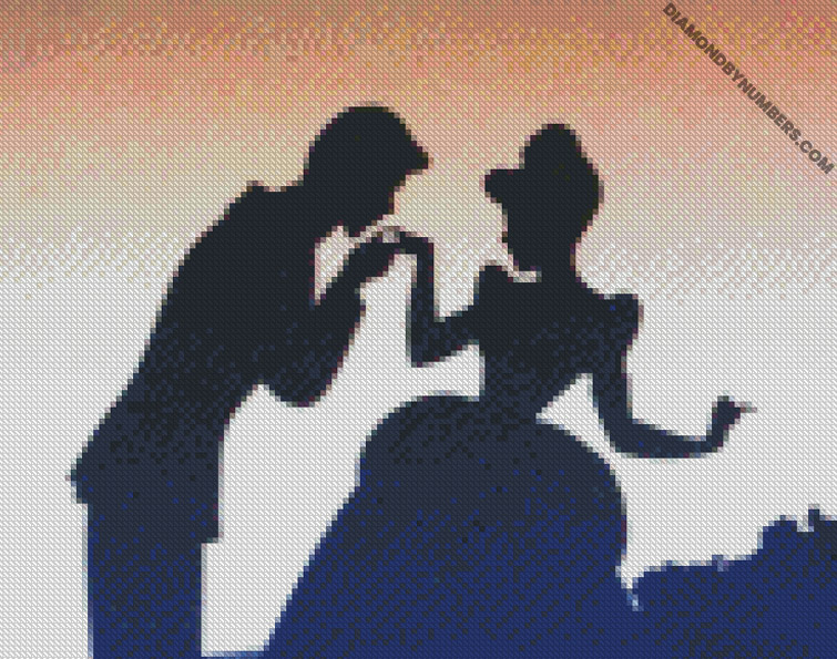 Detail Cinderella Silhouette Painting Nomer 24