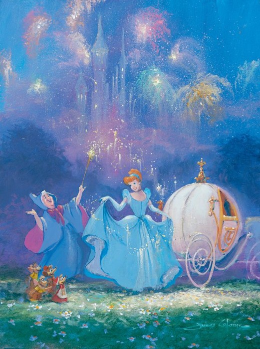 Detail Cinderella Silhouette Painting Nomer 29