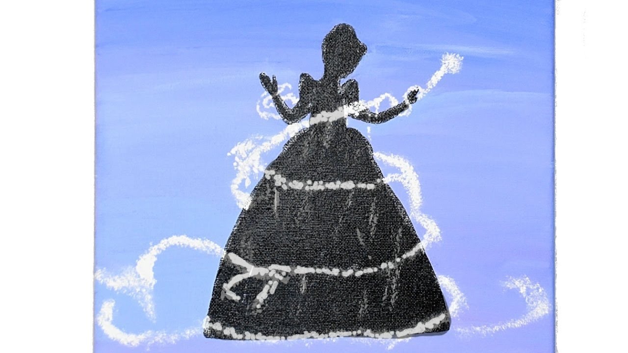 Detail Cinderella Silhouette Painting Nomer 5