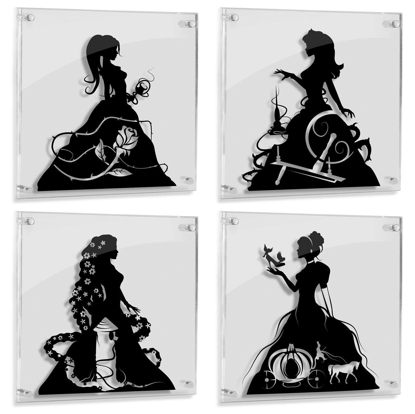 Detail Cinderella Silhouette Painting Nomer 48