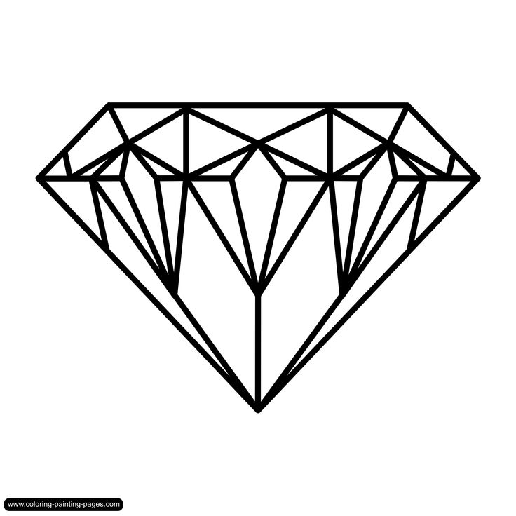 Diamant Tattoo Mit Schattierung - KibrisPDR