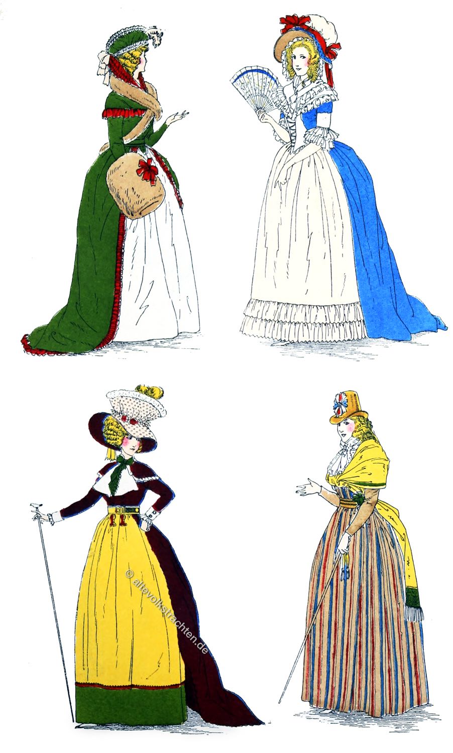 Detail Frauen Kleider 18 Jahrhundert Nomer 2