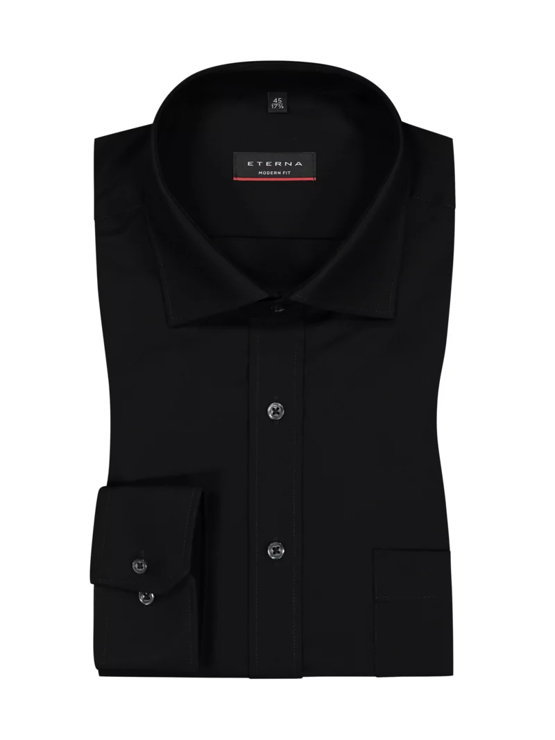 Detail Schwarzes Hemd Herren Outfit Nomer 22