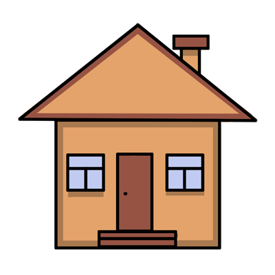 Detail Small House Drawing Nomer 2