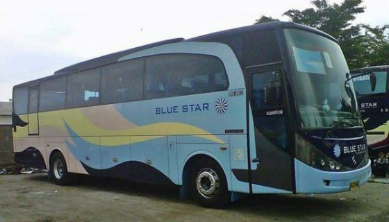 Detail Gambar Bis Blue Start Nomer 27