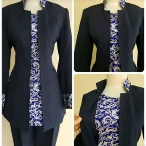 Detail Gambar Blazer Batik Wanita Nomer 33