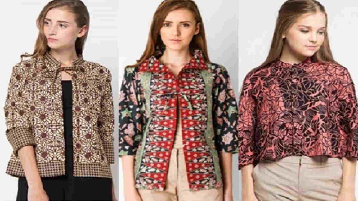 Detail Gambar Blazer Batik Wanita Nomer 6