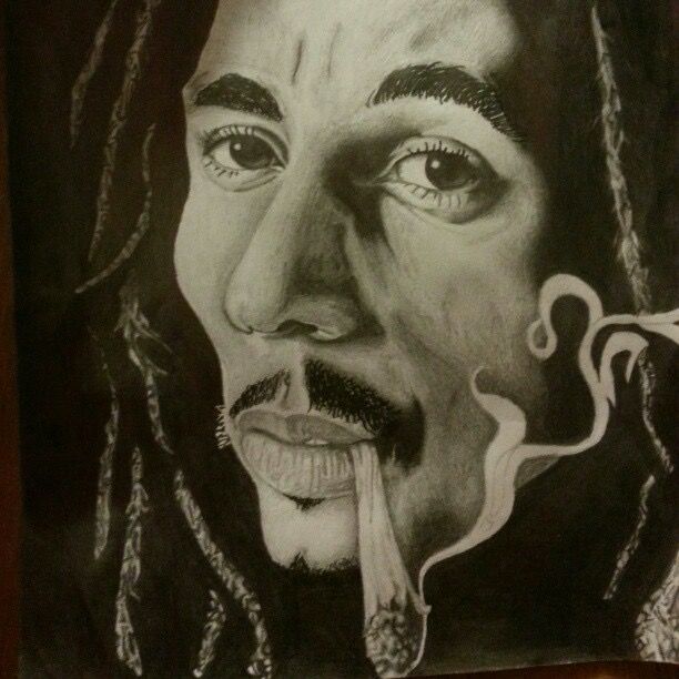 Detail Gambar Bob Marley Lukisan Nomer 2