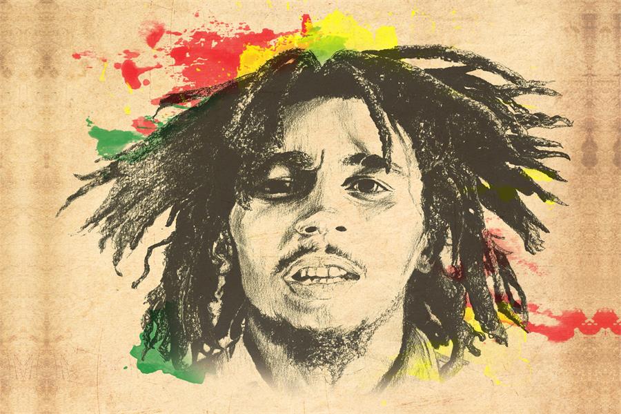 Detail Gambar Bob Marley Lukisan Nomer 25