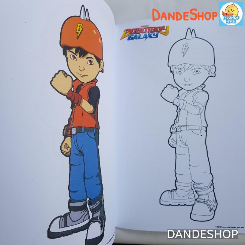 Detail Gambar Boboiboy Galaxy Lomba Mewarnai Nomer 5